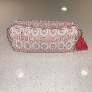 Anthropologie Block Print Cosmetic Bag Like New